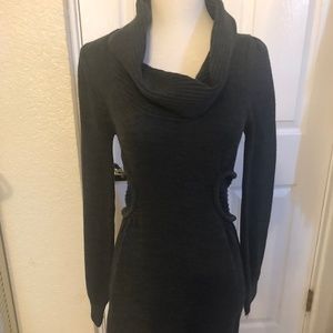Grey Long Sleeve Sweater Dress Size S